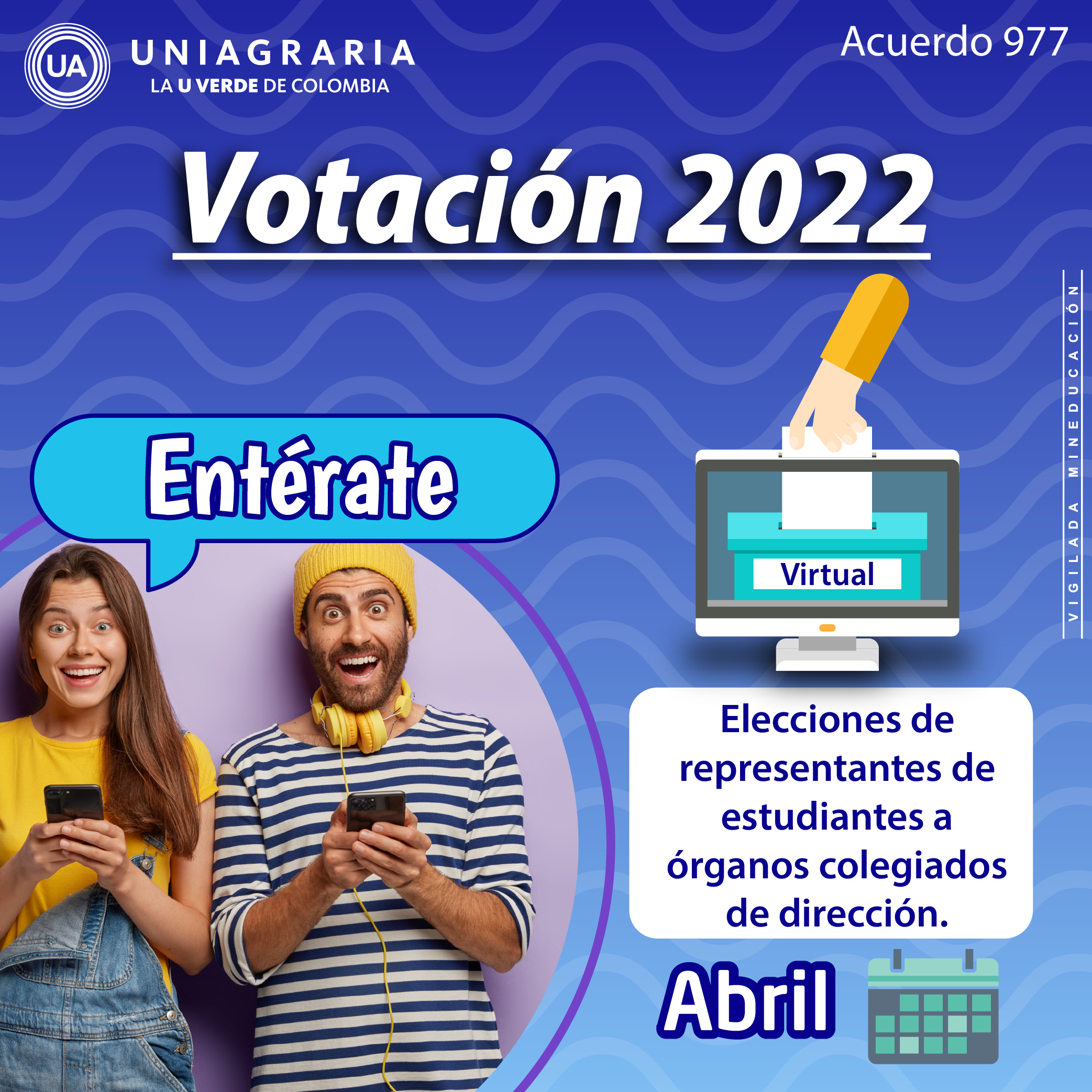 Elecciones de representantes  de estudiantes a órganos colegiados de dirección