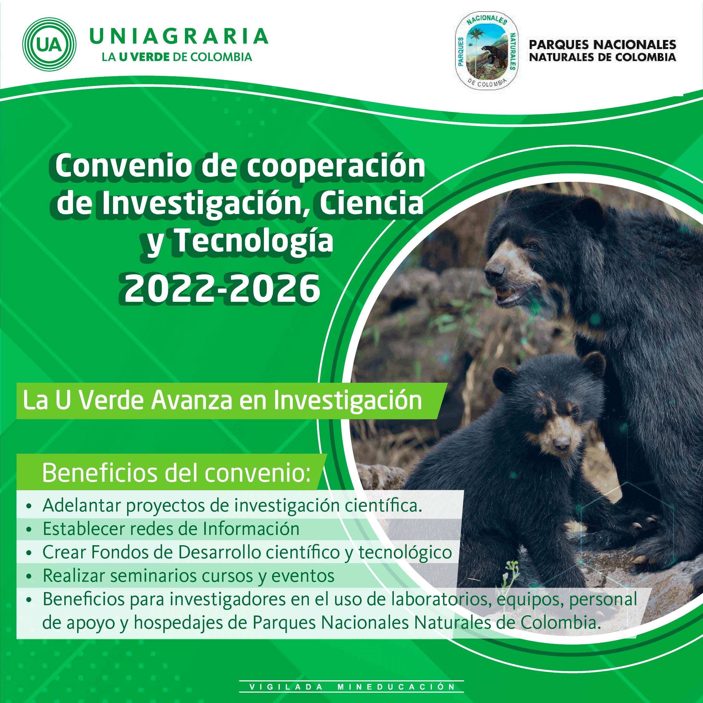 Convenio de cooperación de Investigación, Ciencia y Tecnología 2022 – 2026