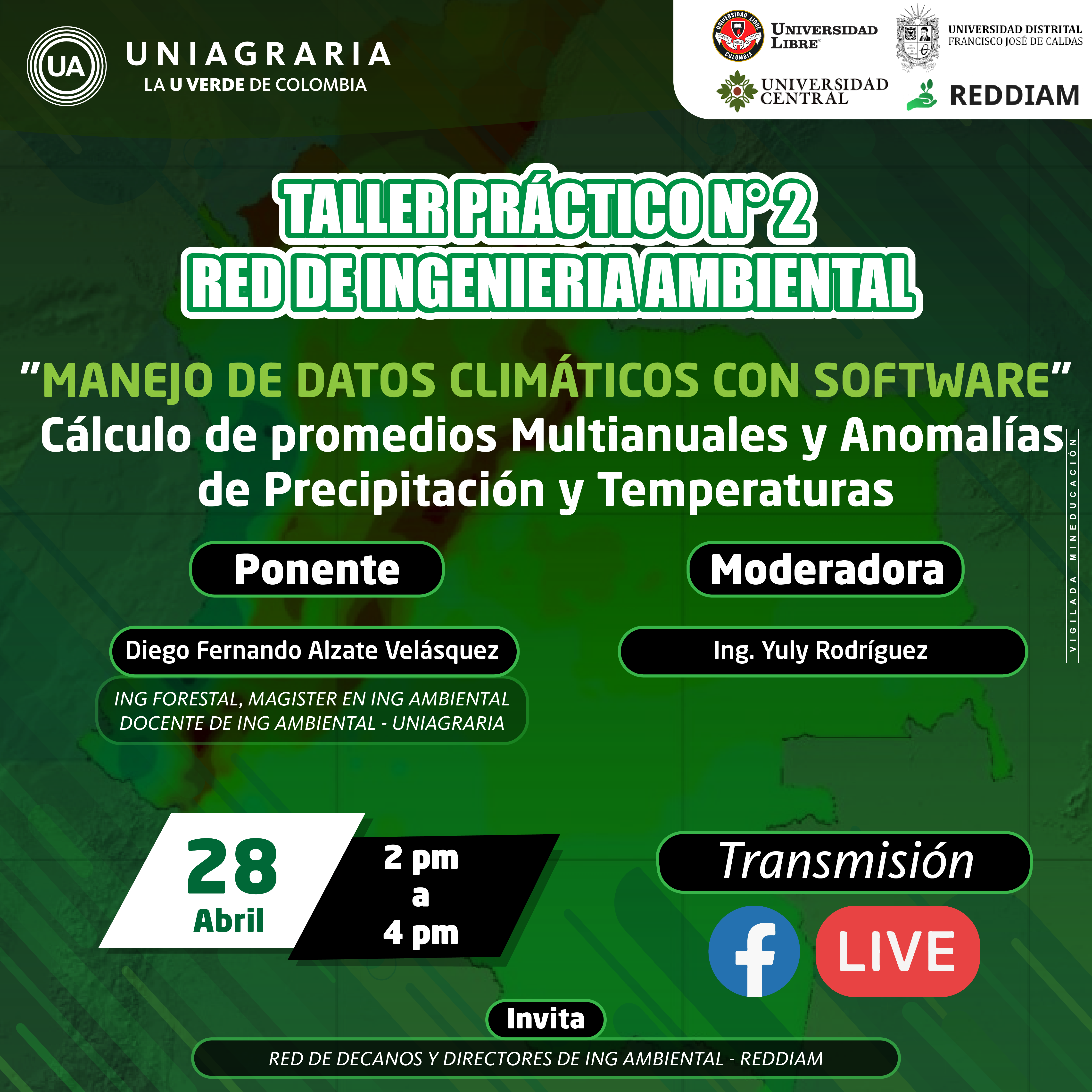 Taller práctico No. 2 Red de Ingeniería Ambiental – Manejo de datos climáticos con Software