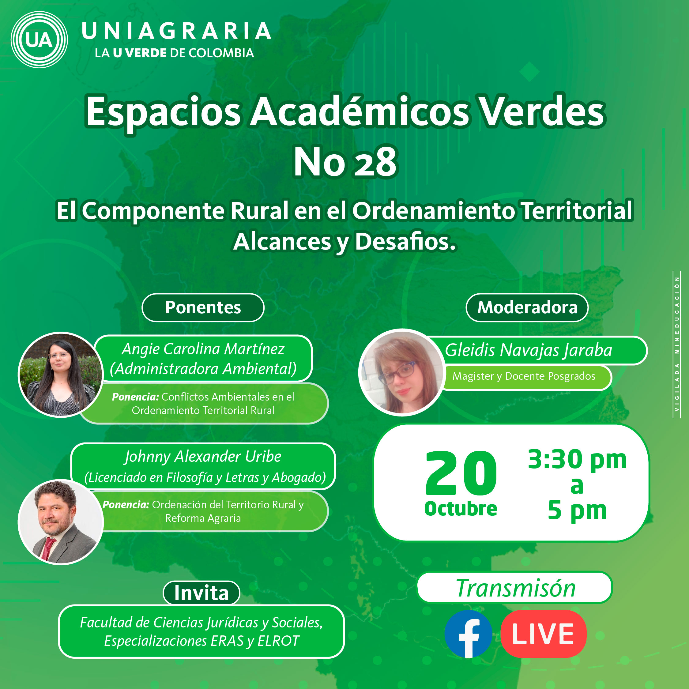 Espacios académicos verdes No. 28 El componente rural en el ordenamiento territorial alcances y desafíos