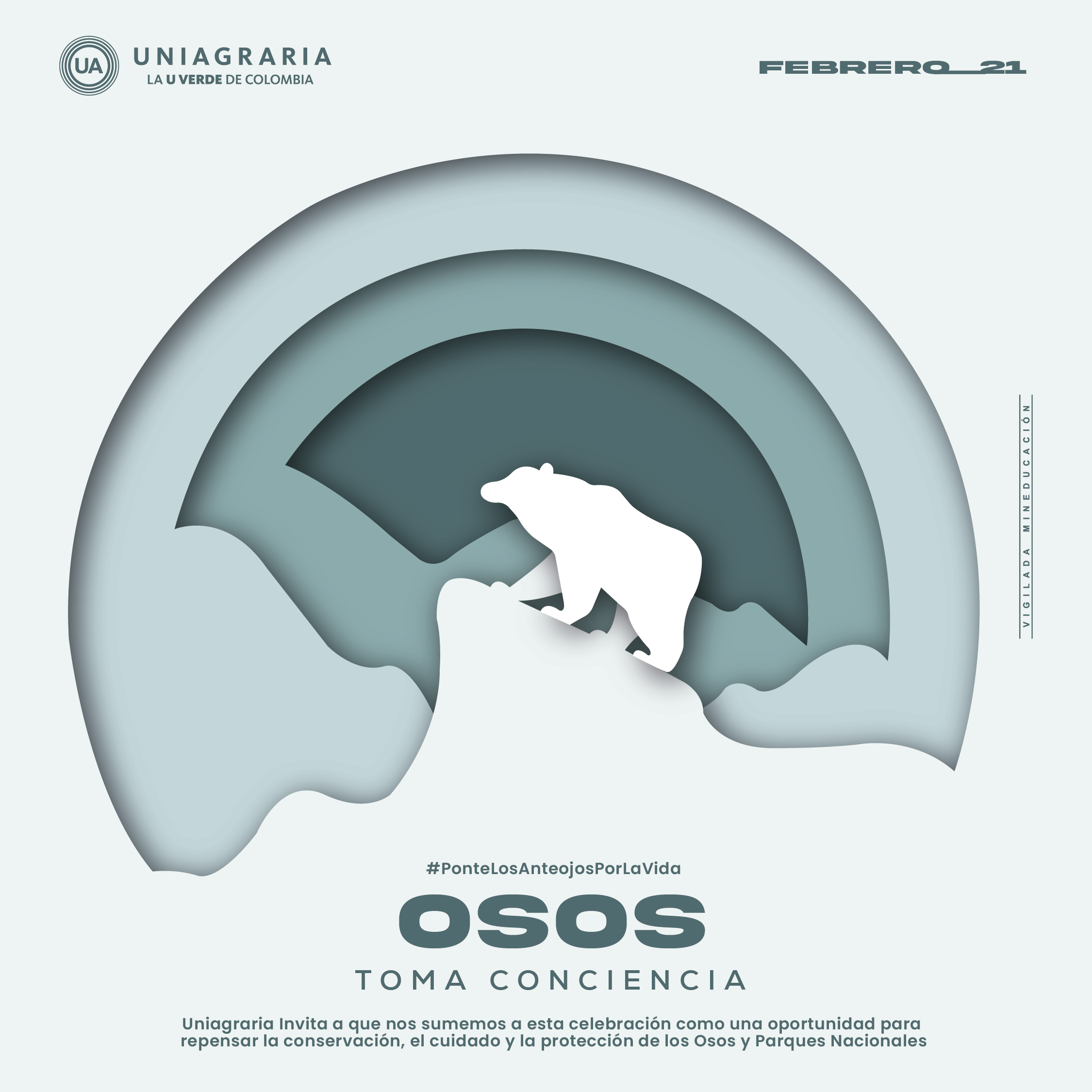 Toma conciencia – Uniagraria te invita a la conservación, el cuidado y la protección de los Osos y Parques Nacionales