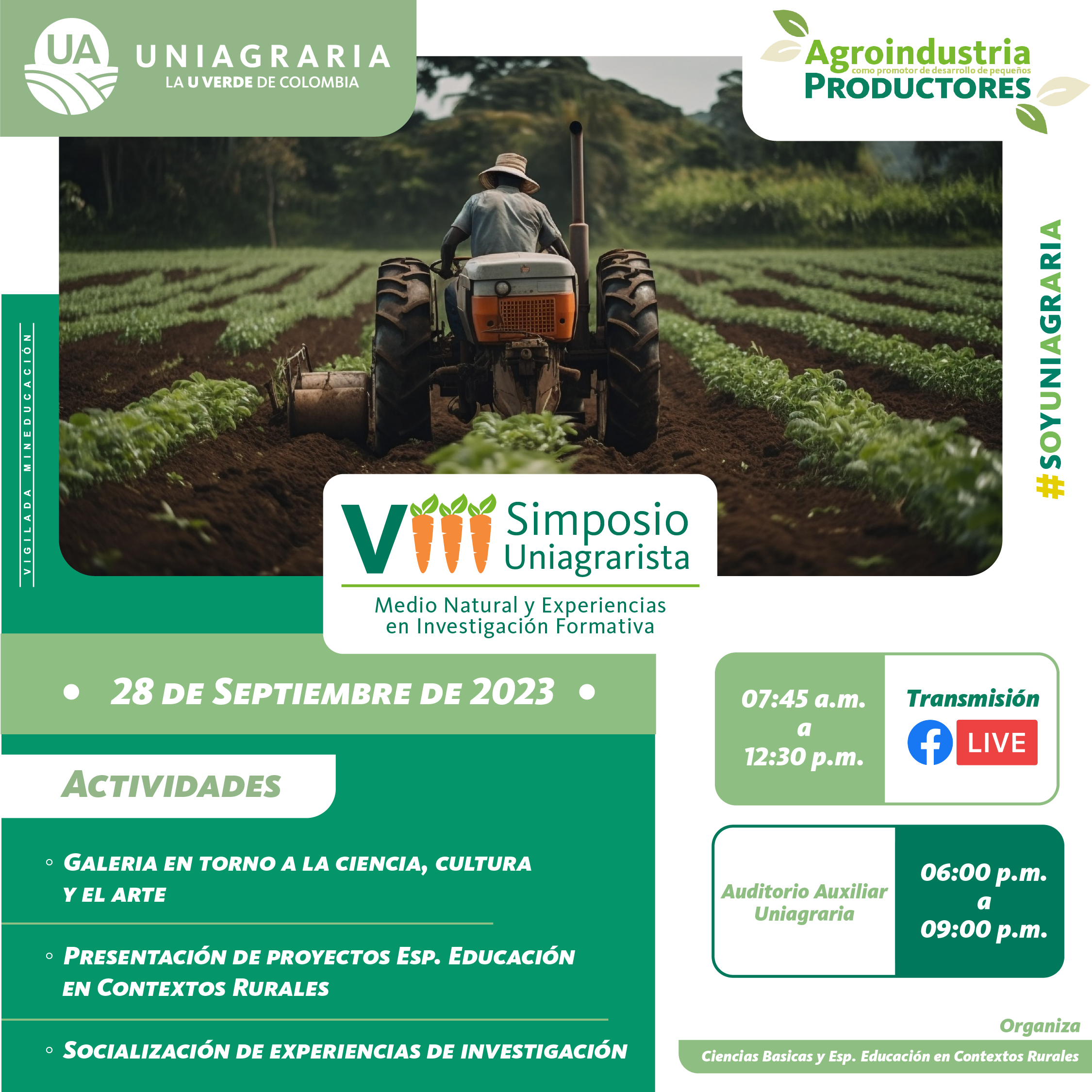 VIII Simposio Uniagrarista – Medio natural y experiencias en investigación formativa