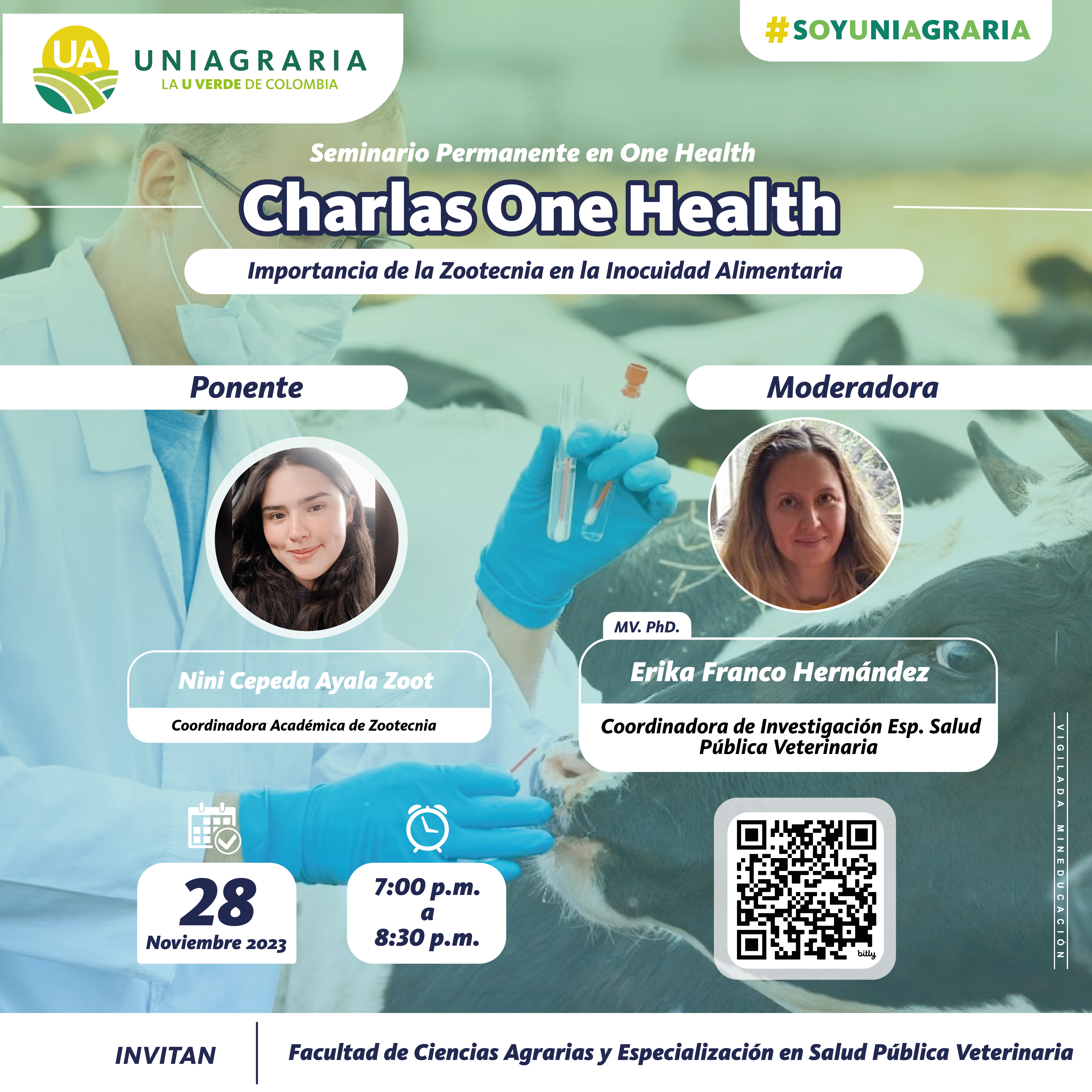 Charlas One Health -Importancia de la Zootecnia en la Inocuidad Alimentaria