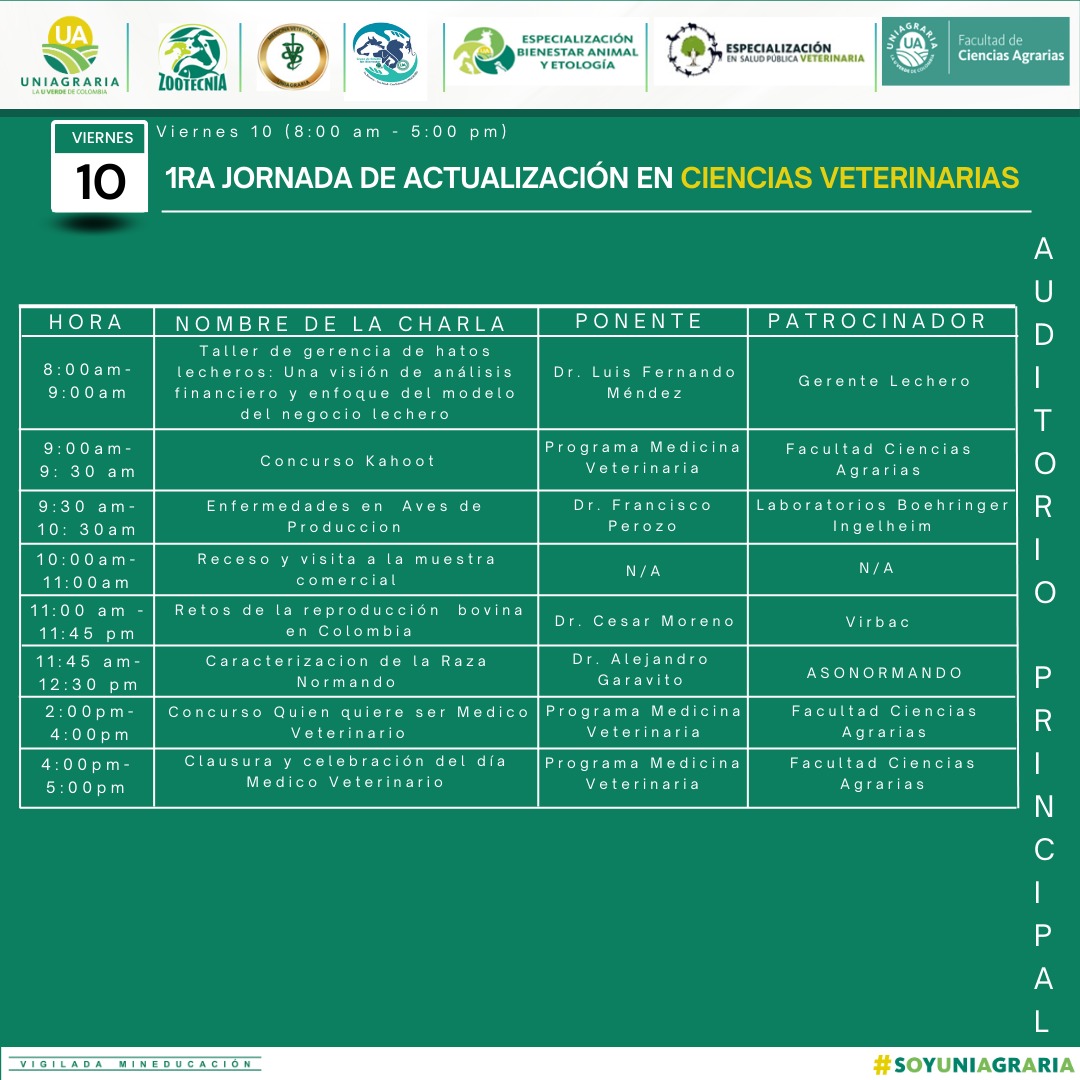 1ra Jornada de actualización en Ciencias Veterinarias