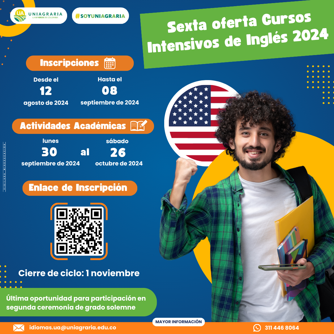 Sexta oferta cursos Intensivos de Inglés 2024