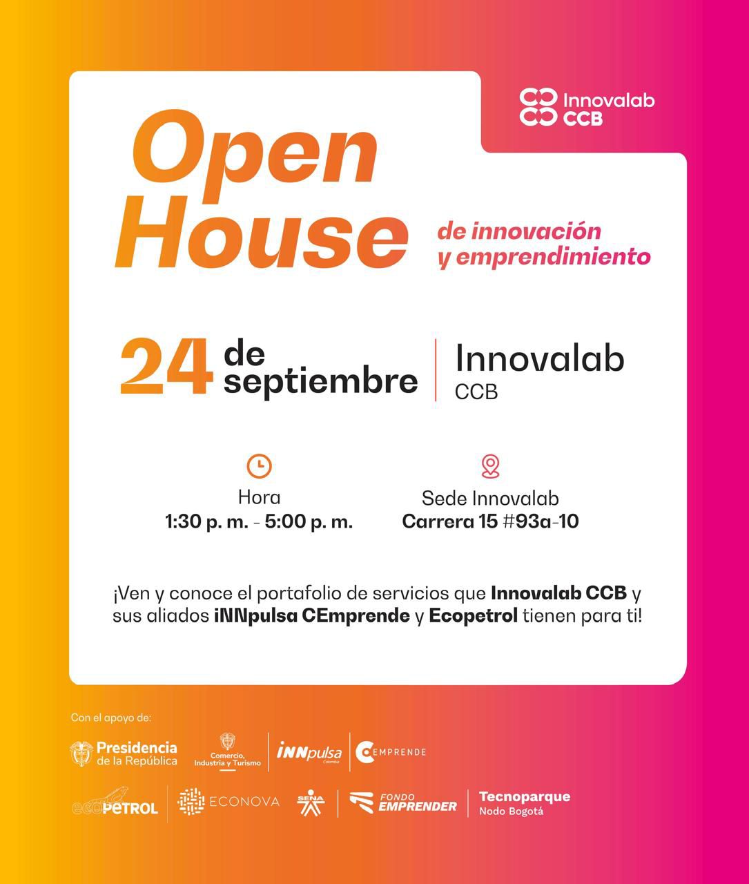 Open House de innovación y emprendimiento