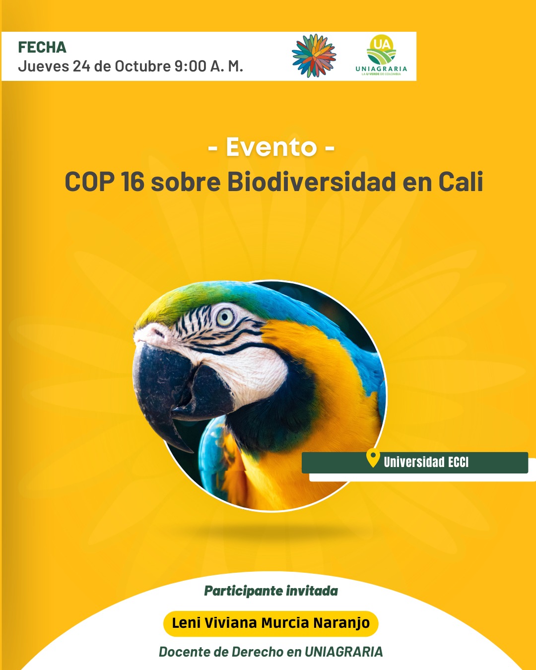 Uniagraria en la COP 16 – Conoce aquí los eventos en los que Uniagraria participara