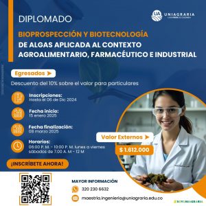 Diplomado Bioprospección y Biotecnología de algas aplicada al contexto Agroalimentario, farmacéutico e industrial