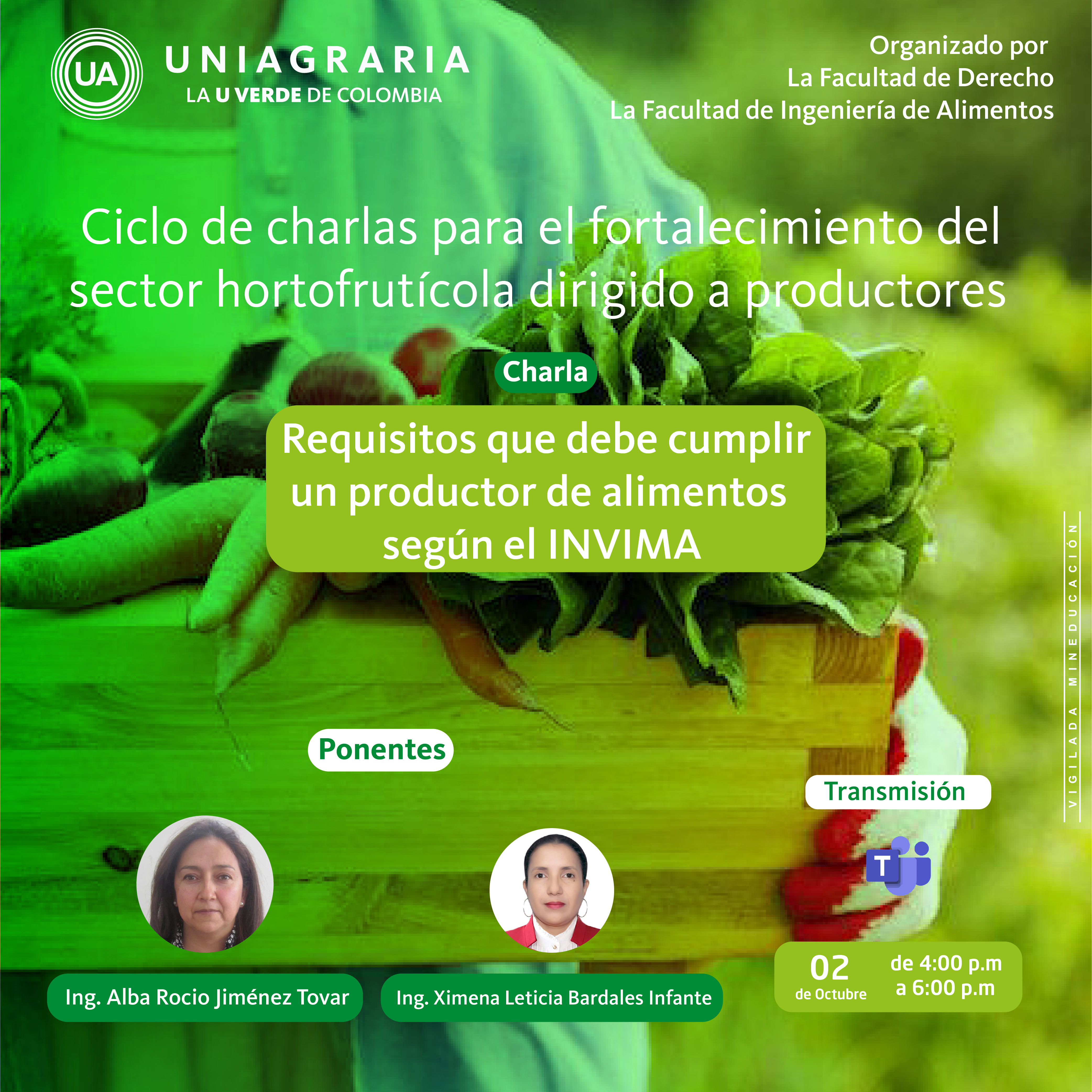 Requisitos que debe cumplir un productor de alimentos según el INVIMA