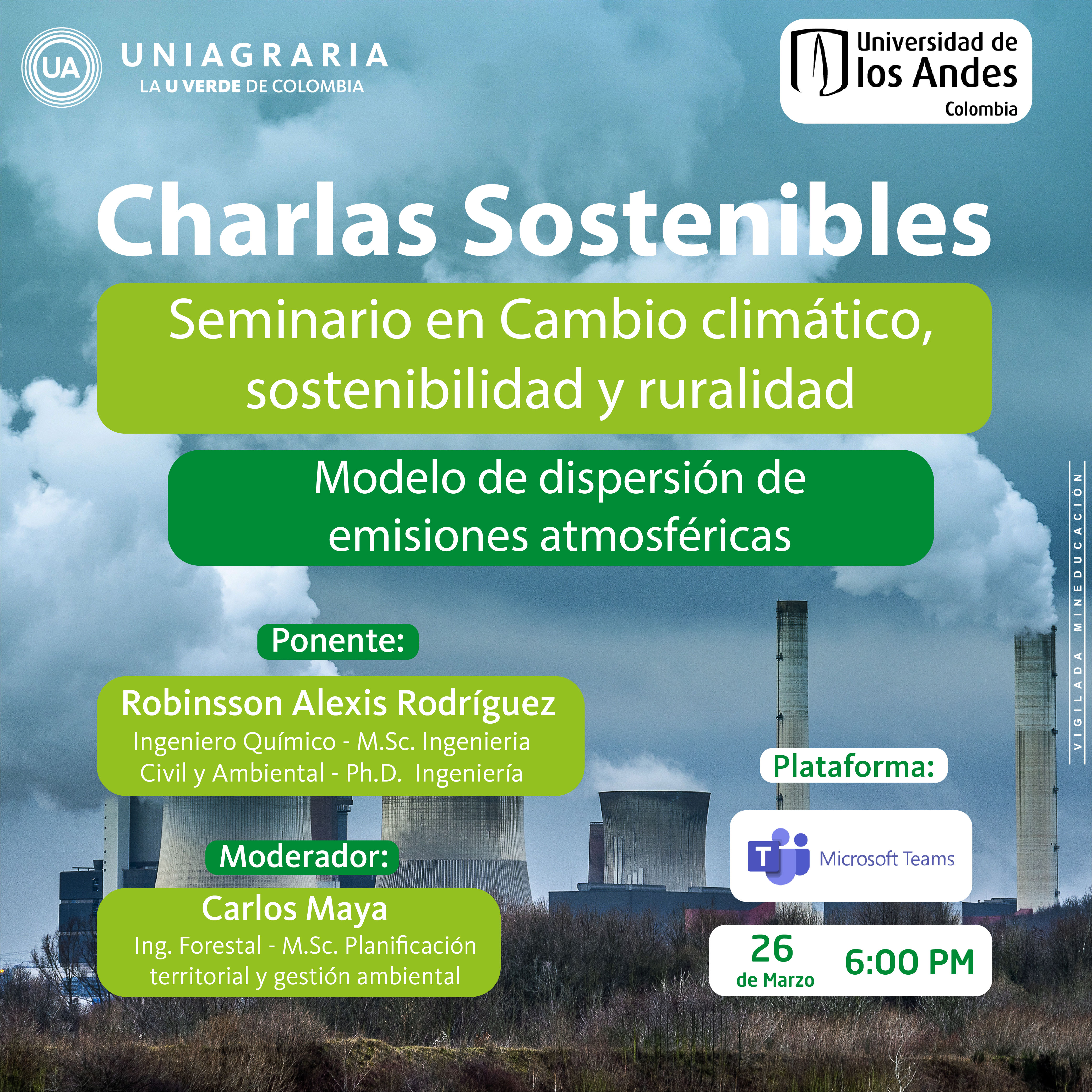 Charlas Sostenibles: Modelación de calidad de agua (Modelo WEAP)