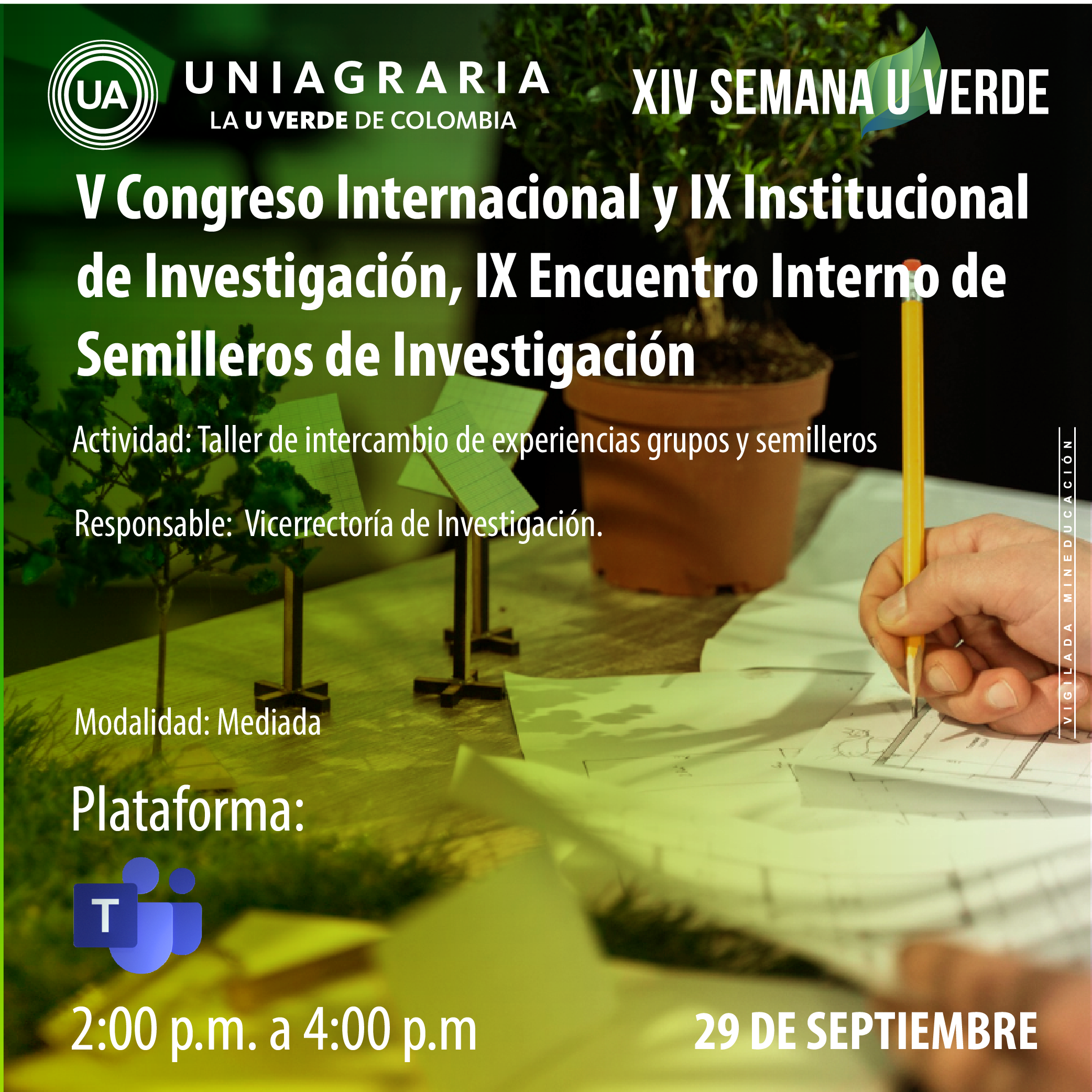 Presentación de ponencias Docentes Investigadores y semilleristas en salas temáticas