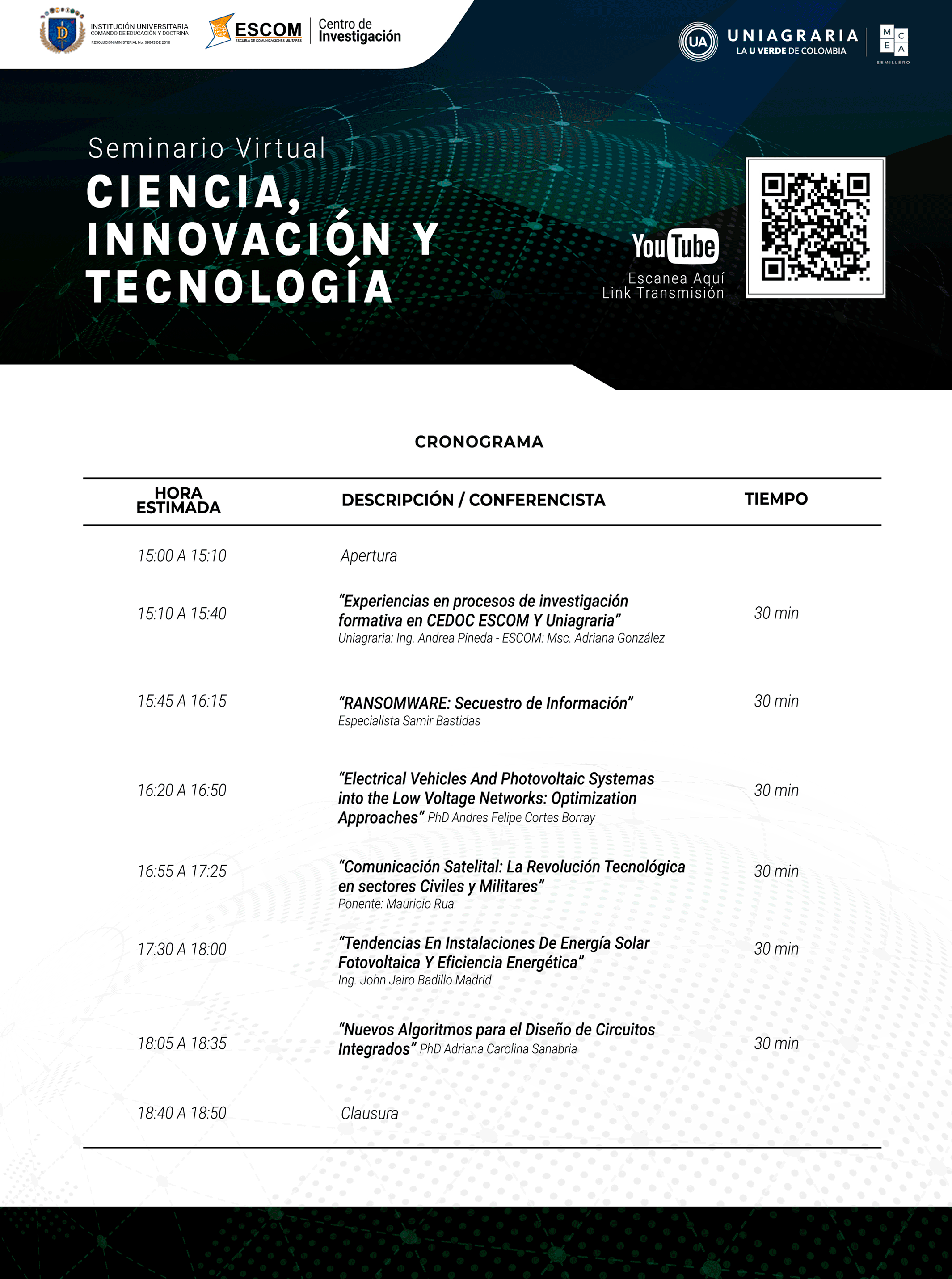 Seminario virtual: Ciencia, Innovación y Tecnología