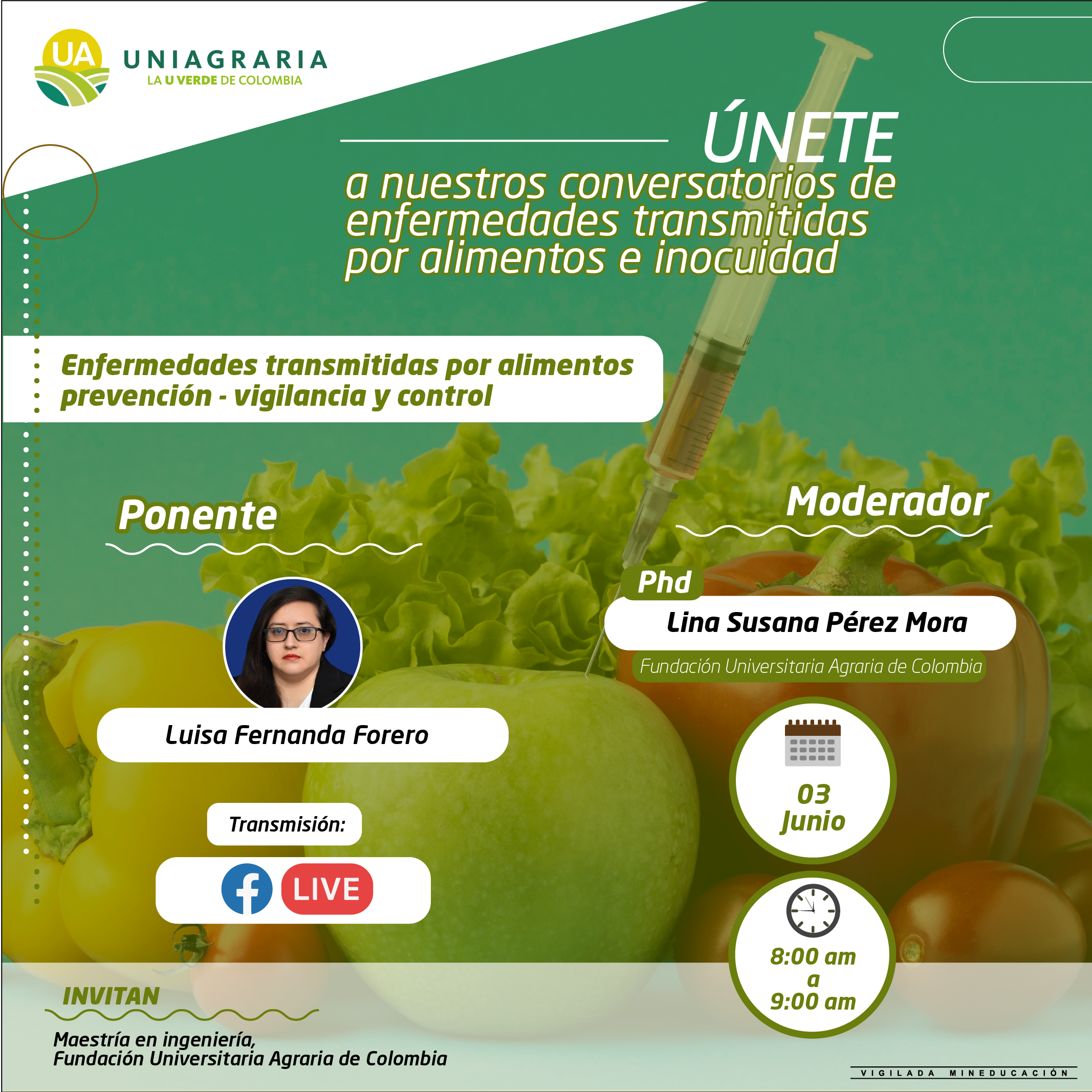 Conversatorios de enfermedades transmitidas por alimentos