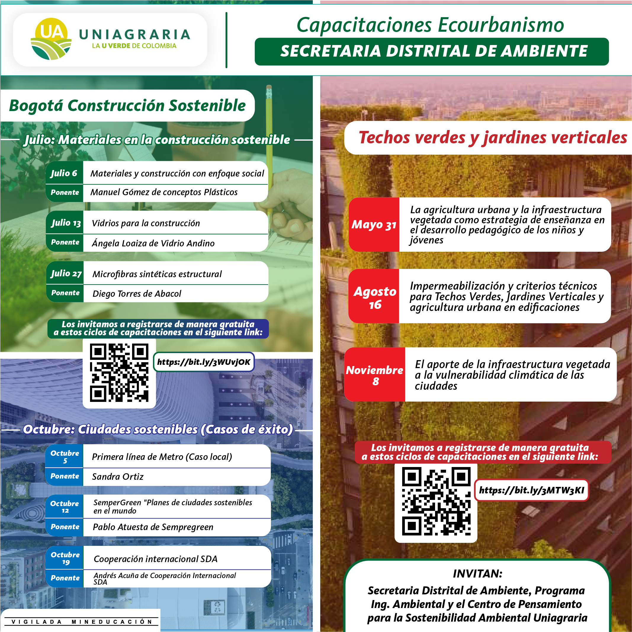 Capacitaciones Ecourbanismo – Secretaria distrital de ambiente