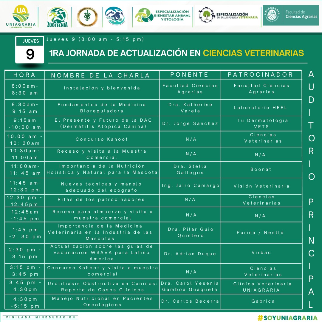 1ra Jornada de actualización en Ciencias Veterinarias