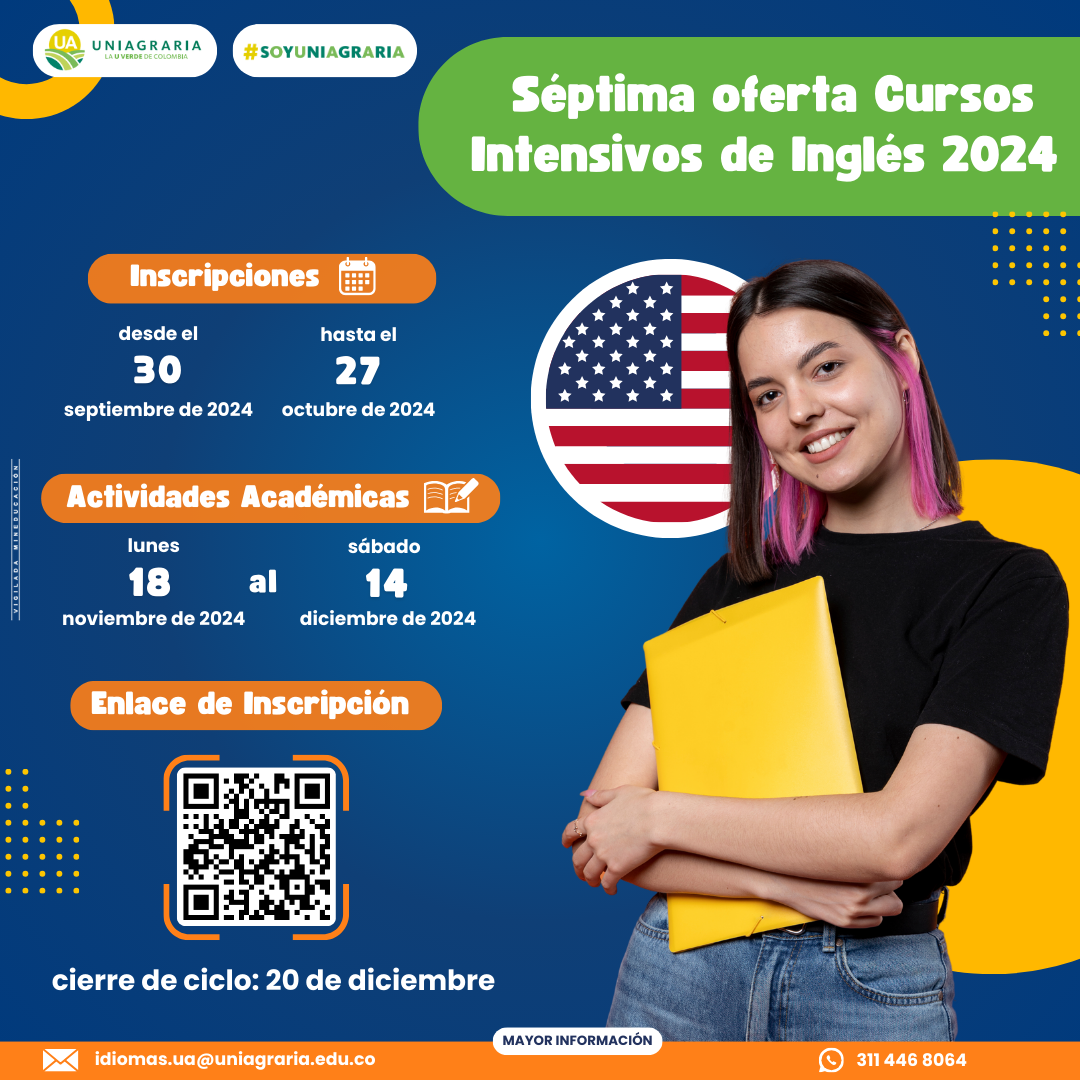 Séptima oferta de cursos intensivos de Inglés 2024