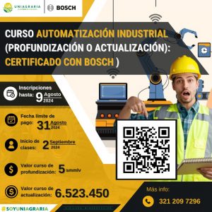 Curso Automatización industrial (Profundización o Actualización) certificado con Bosch