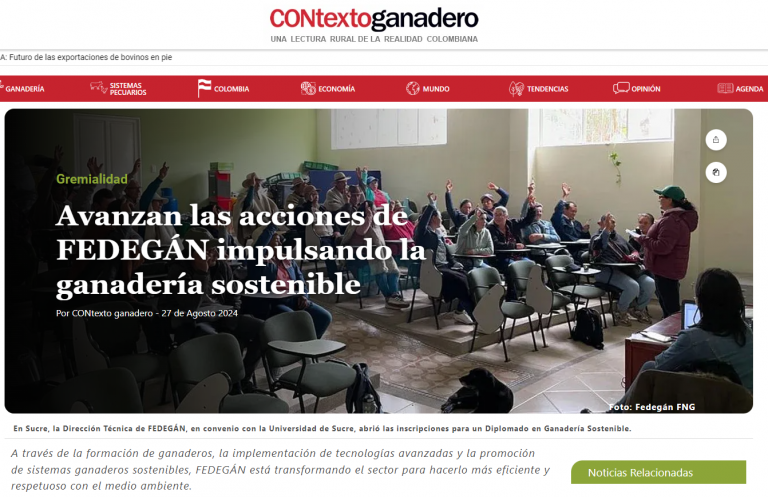 Avanzan las acciones de FEDEGÁN impulsando la ganadería sostenible