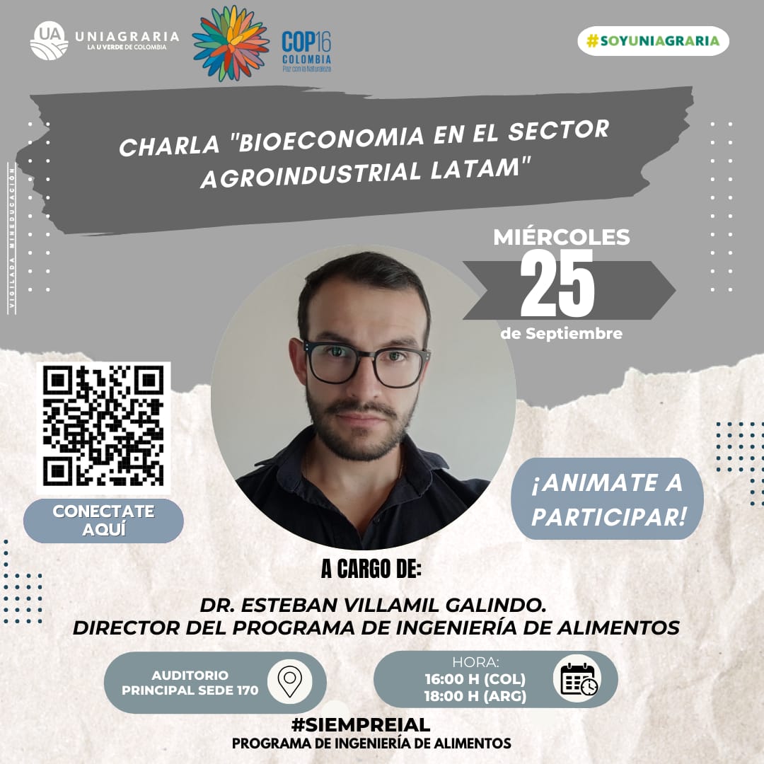 Charla: Plataformas de acceso a la Biodiversidad, una alternativa para acelerar la Bioprospección en Latinoamérica