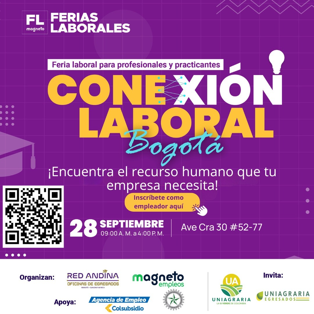 Feria laboral para profesionales y practicantes – conexión laboral Bogotá