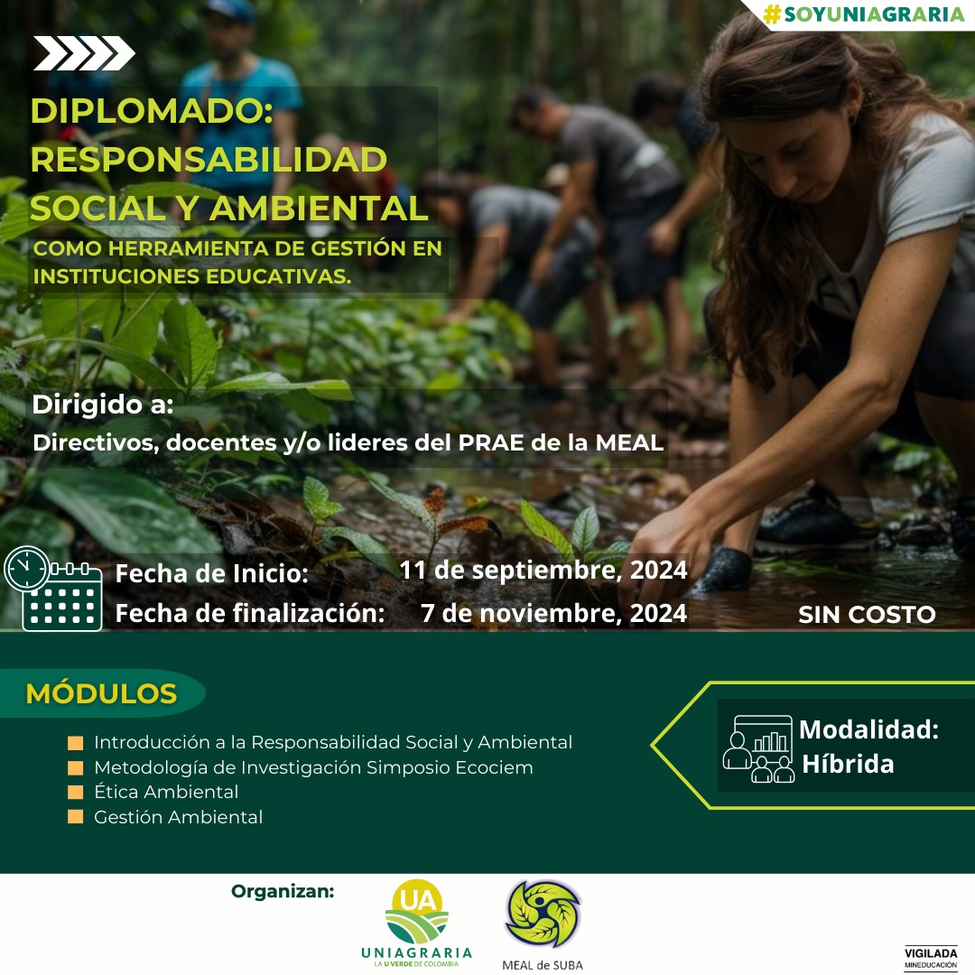 Diplomado: Responsabilidad social y ambiental como herramienta de gestión en instituciones educativas