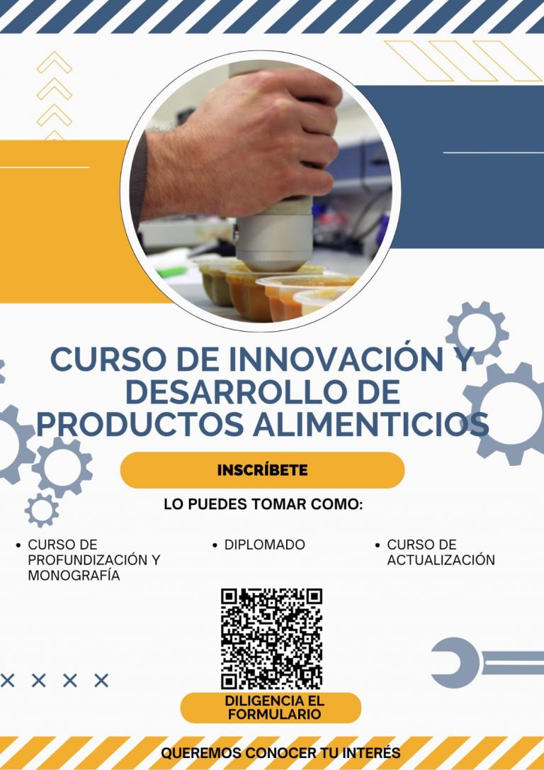 Curso de Innovación y desarrollo de productos alimenticios