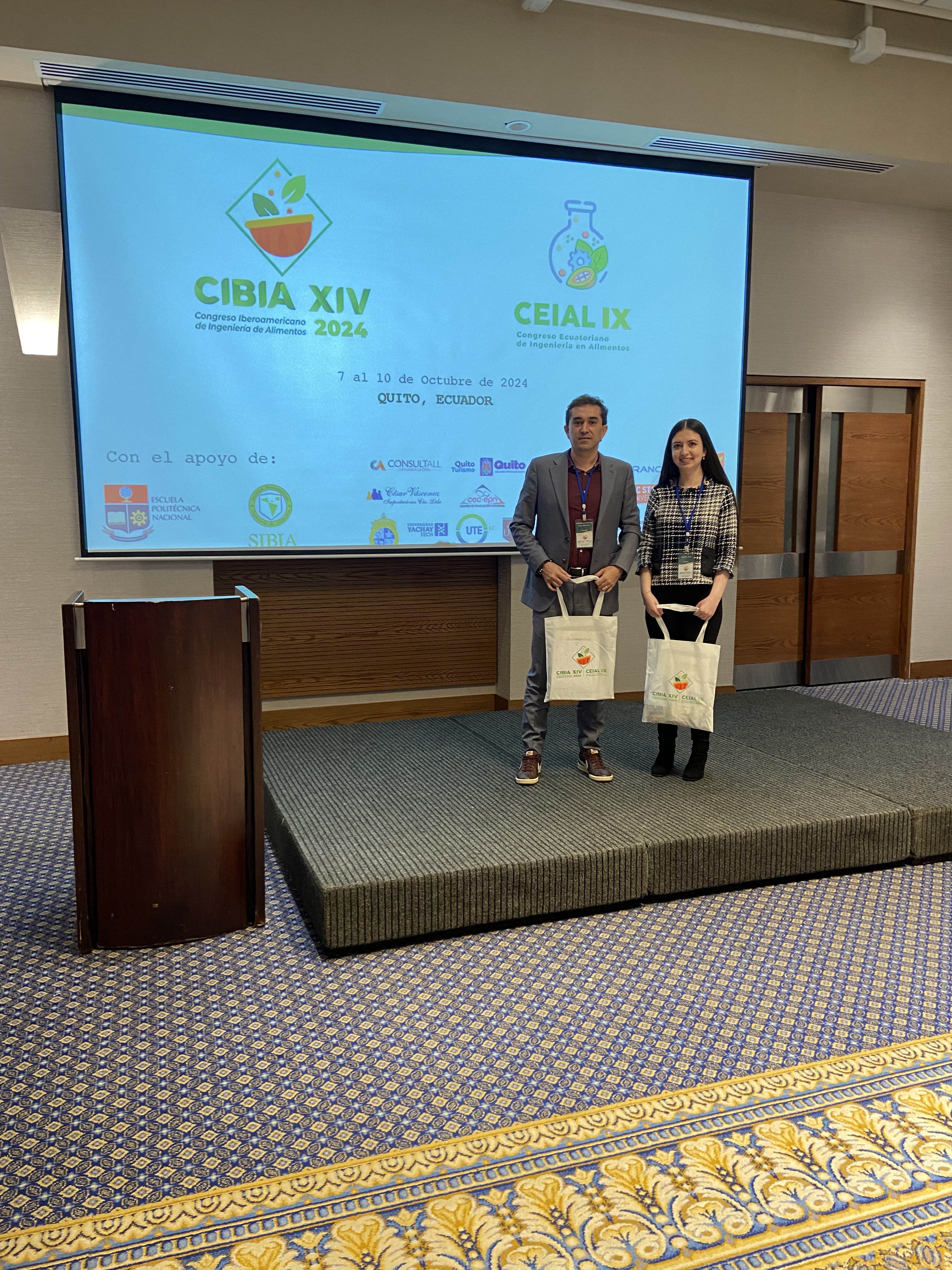 UNIAGRARIA presente en el XIV Congreso Iberoamericano de Ingeniería de Alimentos en Quito, fomentando la innovación y sostenibilidad para la industria del futuro