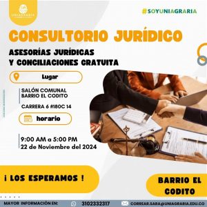 Asesorías jurídicas y Conciliaciones gratuitas – Consultorio Jurídico