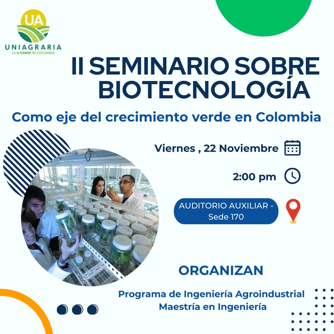 II Seminario sobre Biotecnología como eje del crecimiento verde en Colombia