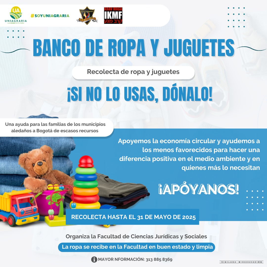 Banco de ropa y juguetes ¡Si no lo usas, dónalo!