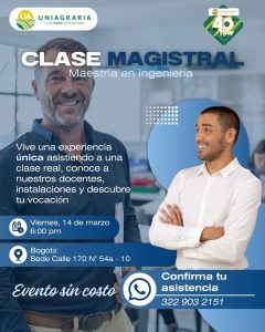 Clase magistral – Maestría en Ingeniería