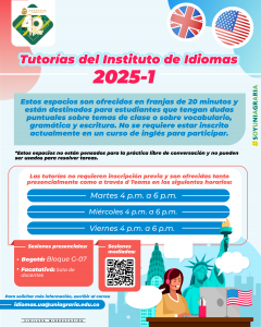 Tutorías del Instituto de Idiomas 2025-1