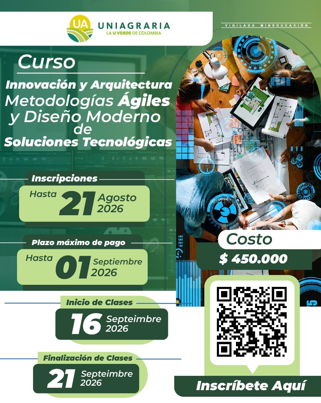 Curso Innovación y Arquitectura Metodologías Ágiles