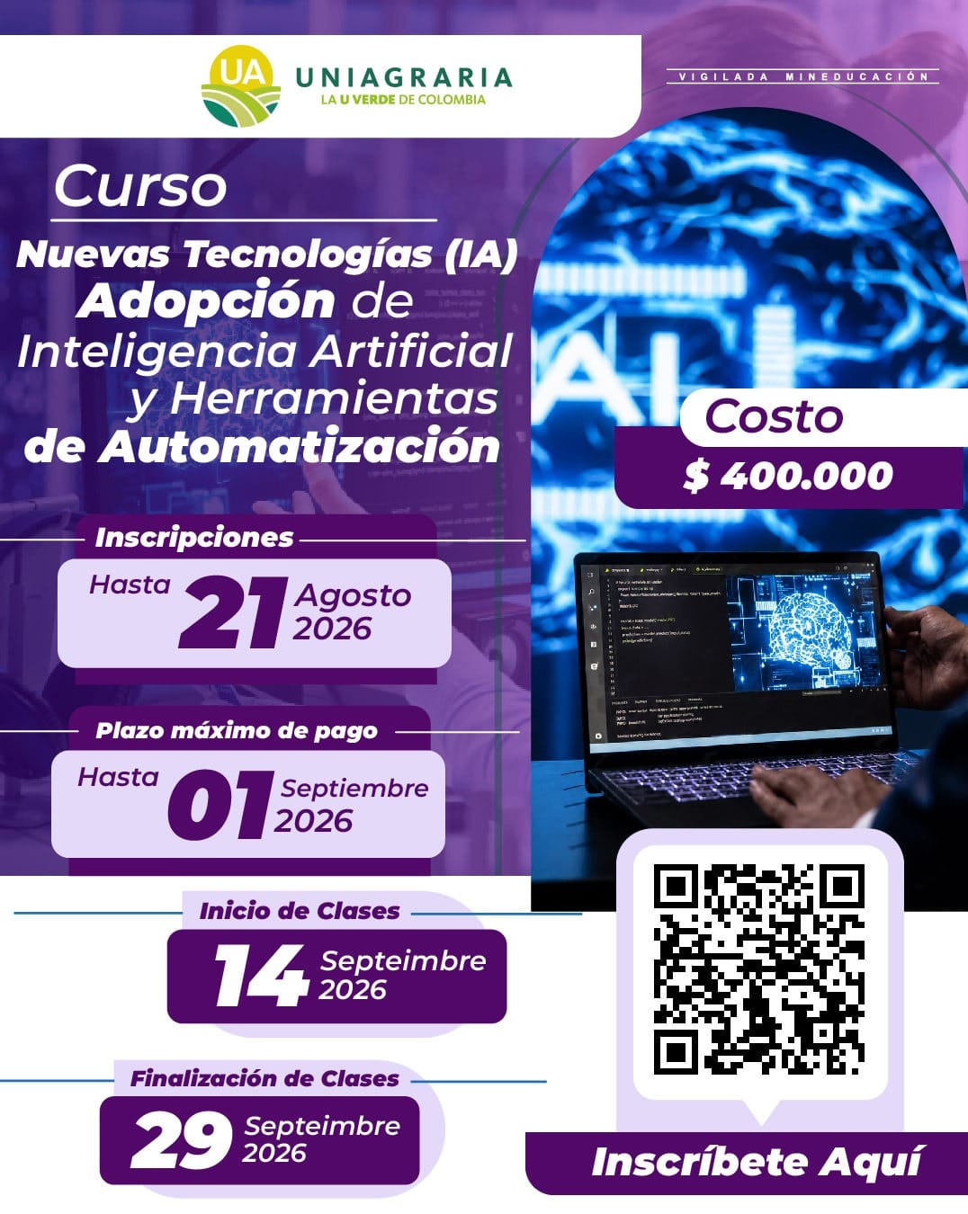 Curso Nuevas Tecnologías (IA) Adopción de Inteligencia Artificial