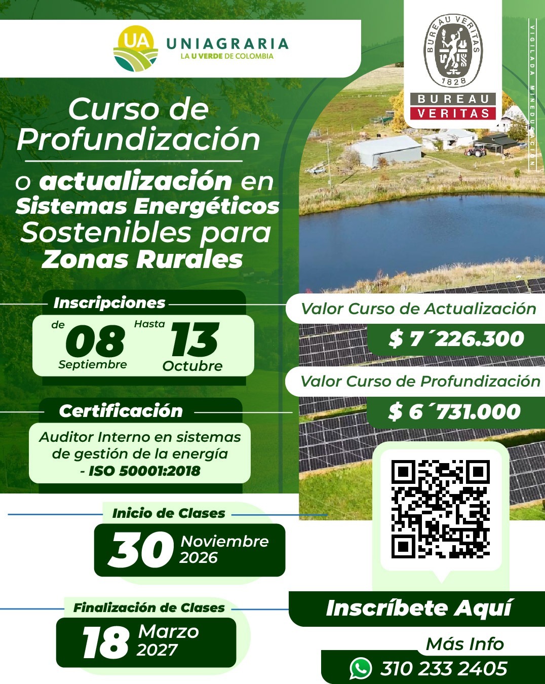Curso de Profundización o actualización en Sistemas Energéticos Sostenibles para Zonas Rurales