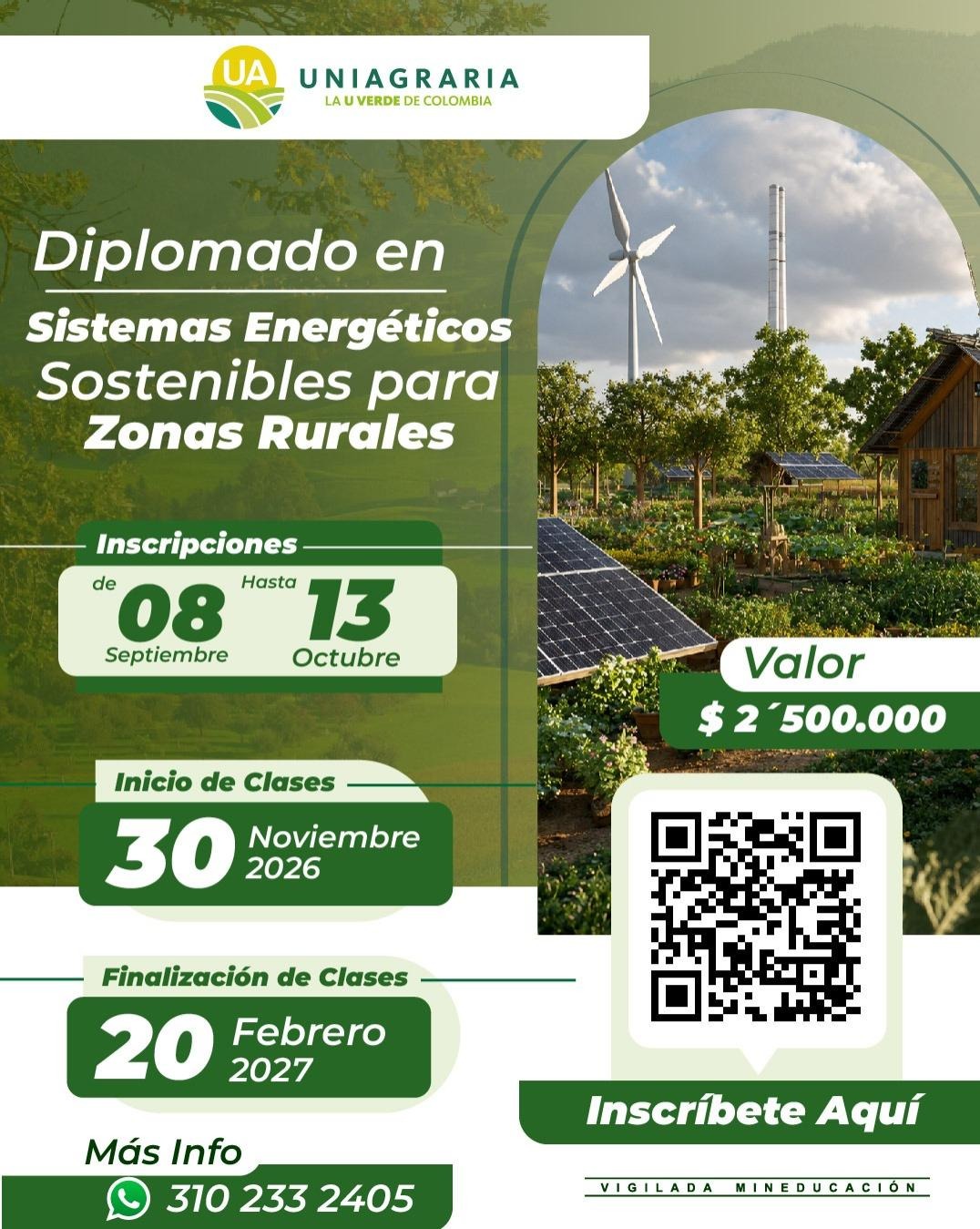 Diplomado en Sistemas Energéticos Sostenibles para Zonas Rurales