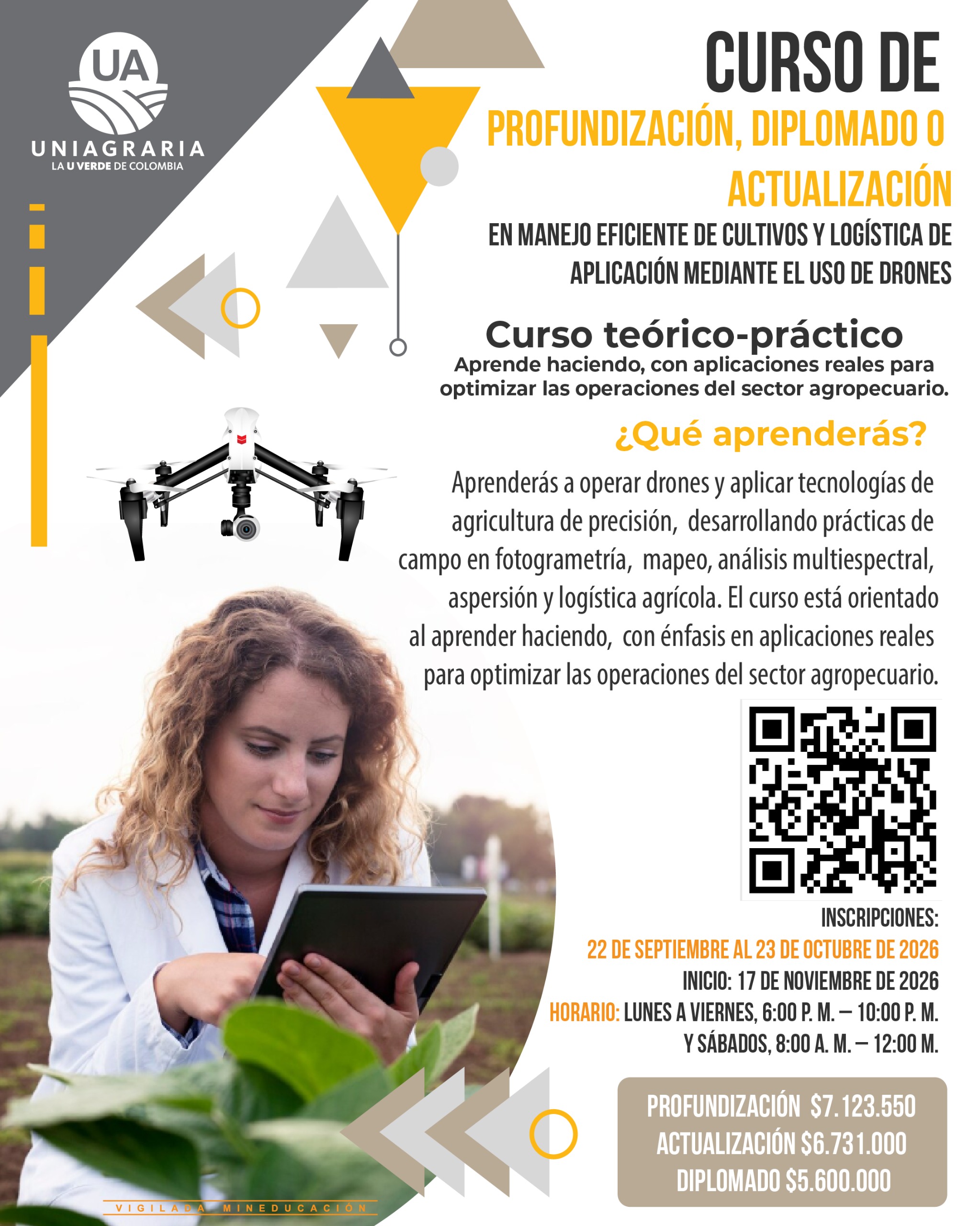 MANEJO EFICIENTE DE CULTIVOS Y LOGÍSTICA DE APLICACIÓN MEDIANTE EL USO DE DRONES